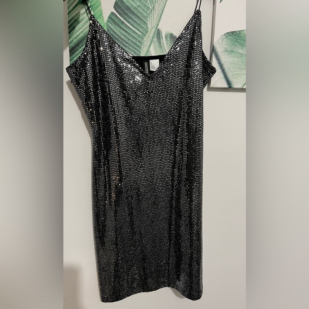 H&M Divided Sequin Mini Dress